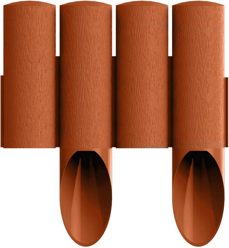 Merkloos sans marque palisade standard baksteenrood 25,5 cm x 2,3 m