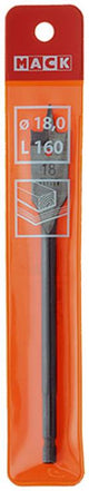 Mack 1018518 - platte houtboor din 7487 ø 18,0 x 160 mm | 5 stuks