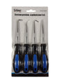 Silver set haken en grotten 4szt