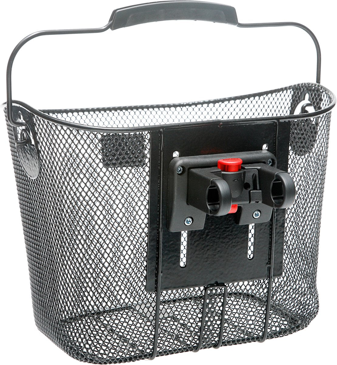 Newlooxs toscane klickfix - afneembare fietsmand - stuur - 19 liter - staal - zwart