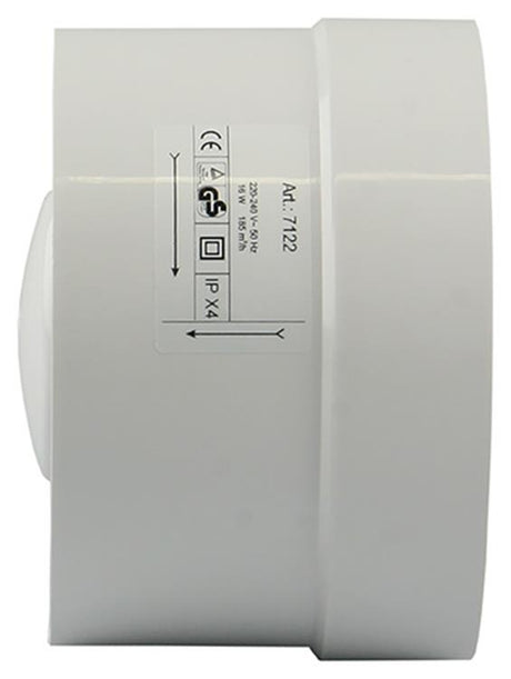Renson 1006443 - kanaalventilator standaard 7122 wit ø 125 | 2 stuks