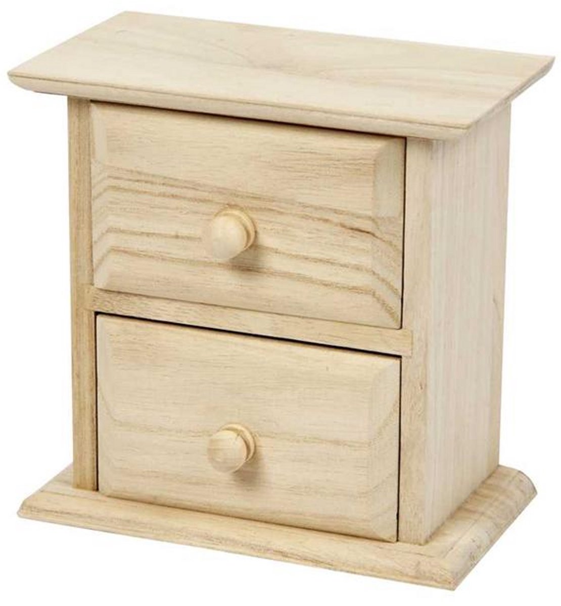Creativ company houten ladenkastje met twee laden