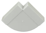 Renson 1006405 - pvc hoekverbinding hor.90° 7016 wit 110x55mm | 3 stuks