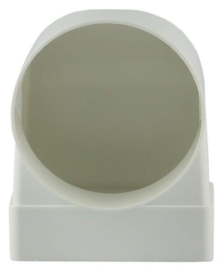 Renson 1006407 - pvc hoekverbinding rechth rond90° 7017 wit ø 100 | 3 stuks