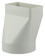 Renson 1006410 - pvc verbindingsstuk rond rechth. 7021 wit ø 100 | 2 stuks