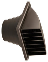 Renson 1006384 - dampkaprooster 1 klep 741 dia pvc ral 8019 ø100-130 | 2 stuks