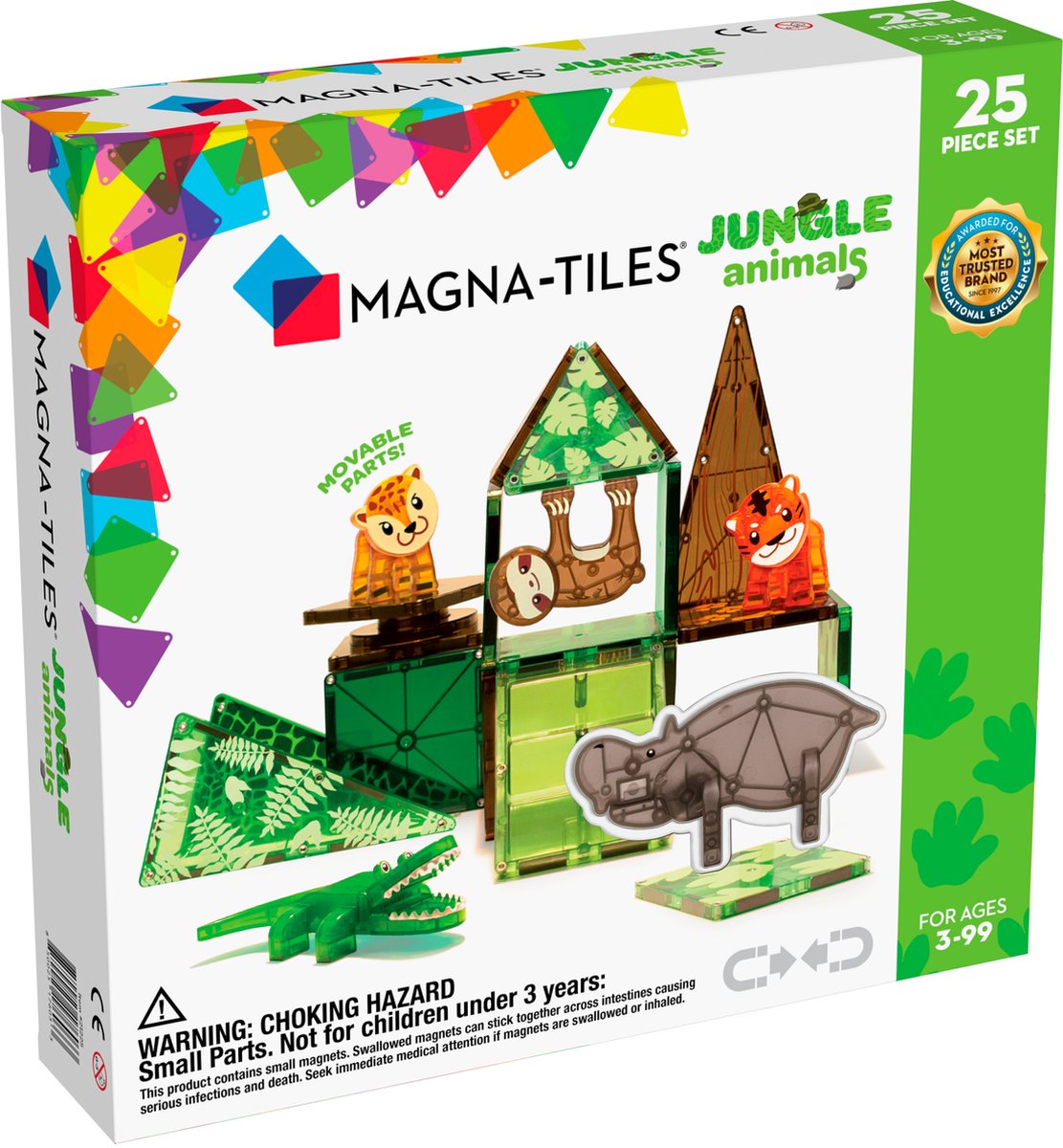 Magna-tiles | jungle animals 25 stuks set