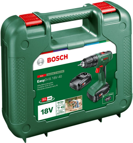 Bosch home and garden easydrill 18v-40 06039d8002 accu-schroefboormachine 18 v 1.5 ah li-ion incl. 2 accu's, incl. lade