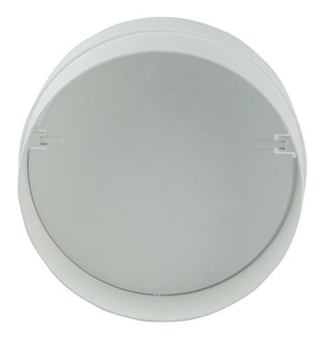 Renson 1006398 - pvc verbindingsstuk + terugslagklep 7007 wit ø 100 | 2 stuks