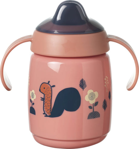 Tommee tippee superstar sippee drinkbeker - met zachte tuit - met intellivalve - bacshield antibacteriële technologie - vanaf 6 maanden -300 ml - rood