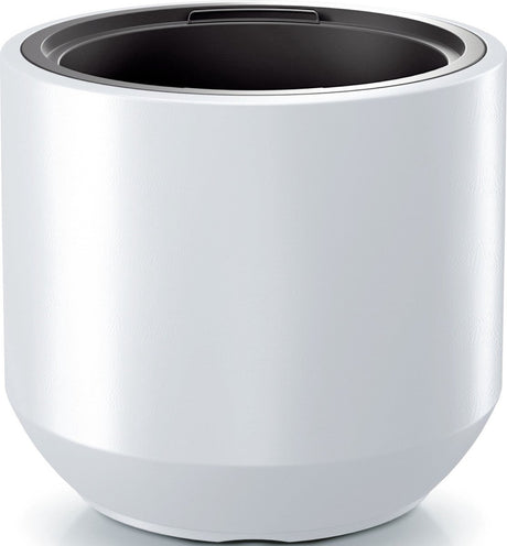Prosperplast plantenpot bloempot sevilla - buiten binnen - kunststof - wit - d47 x h46 cm - met binnenpot