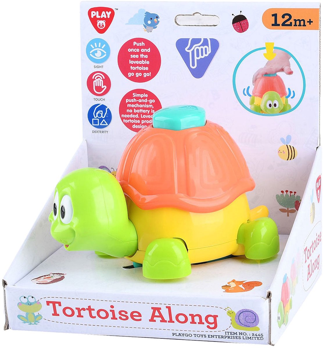 Playgo play schildpad speelgoed - lopende schildpad voor peuters - kleurrijk en educatief.