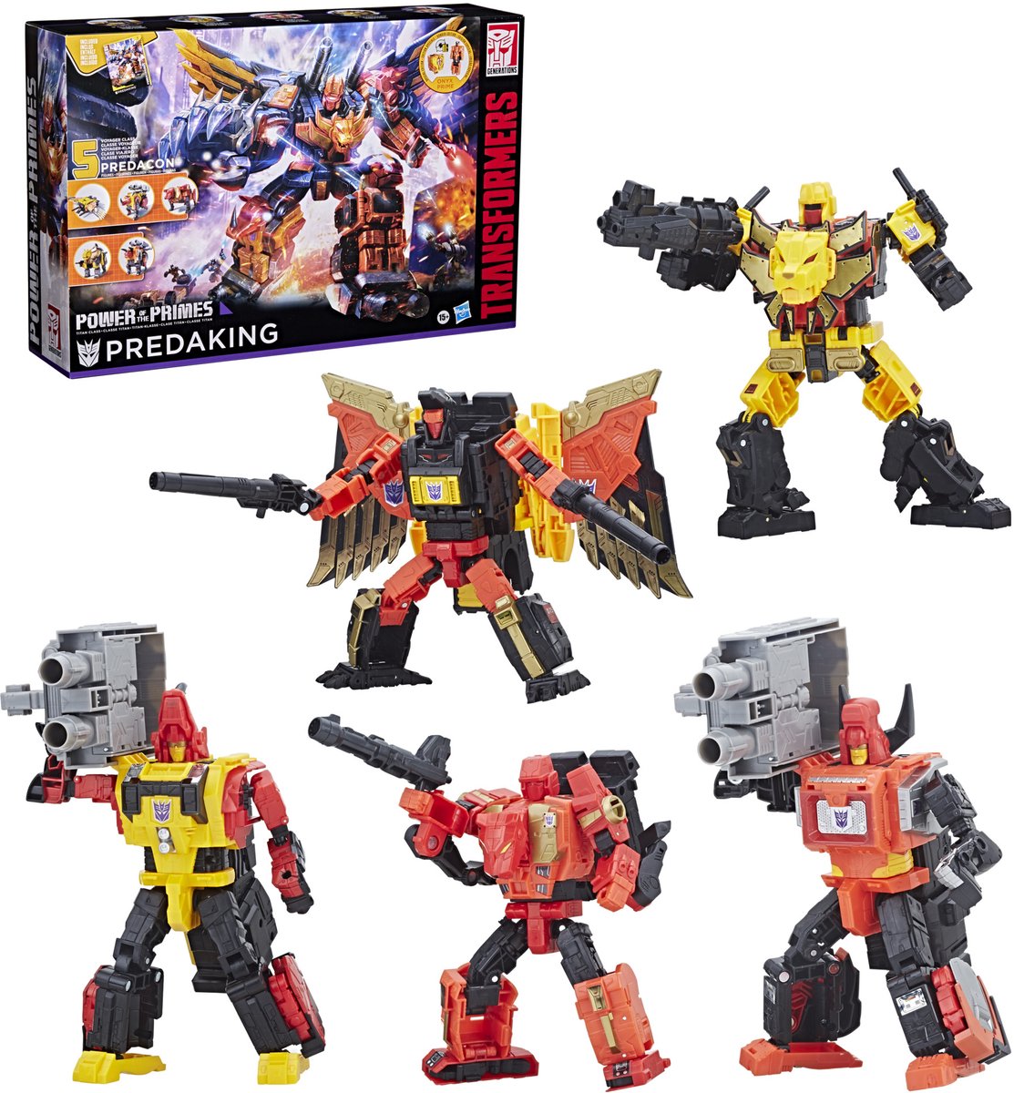 Hasbro - transformers - titan class predaking - fig. power of the prime 45cm