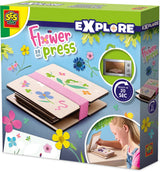 Ses creative - explore - bloemenpers - klaar in 20 sec. - gedroogde bloemen zonder wachttijd - kan in de magnetron - houten bloemenpers - bloemen drogen