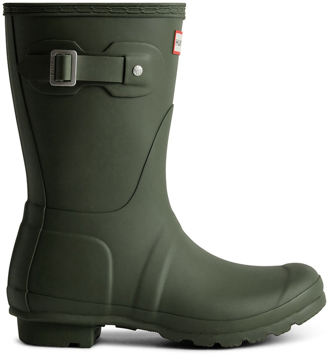 Hunter womens original short laarzen - rubber - dames - groen - maat 39