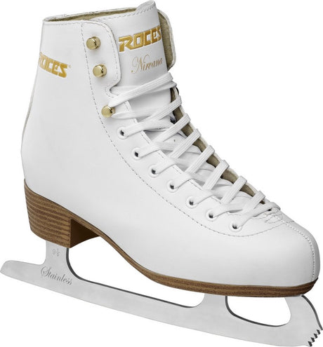 Roces – nirvana – kunstschaatsen – schaatsen dames – wit – extra enkelsteun comfort warmvoering – maat eu 42