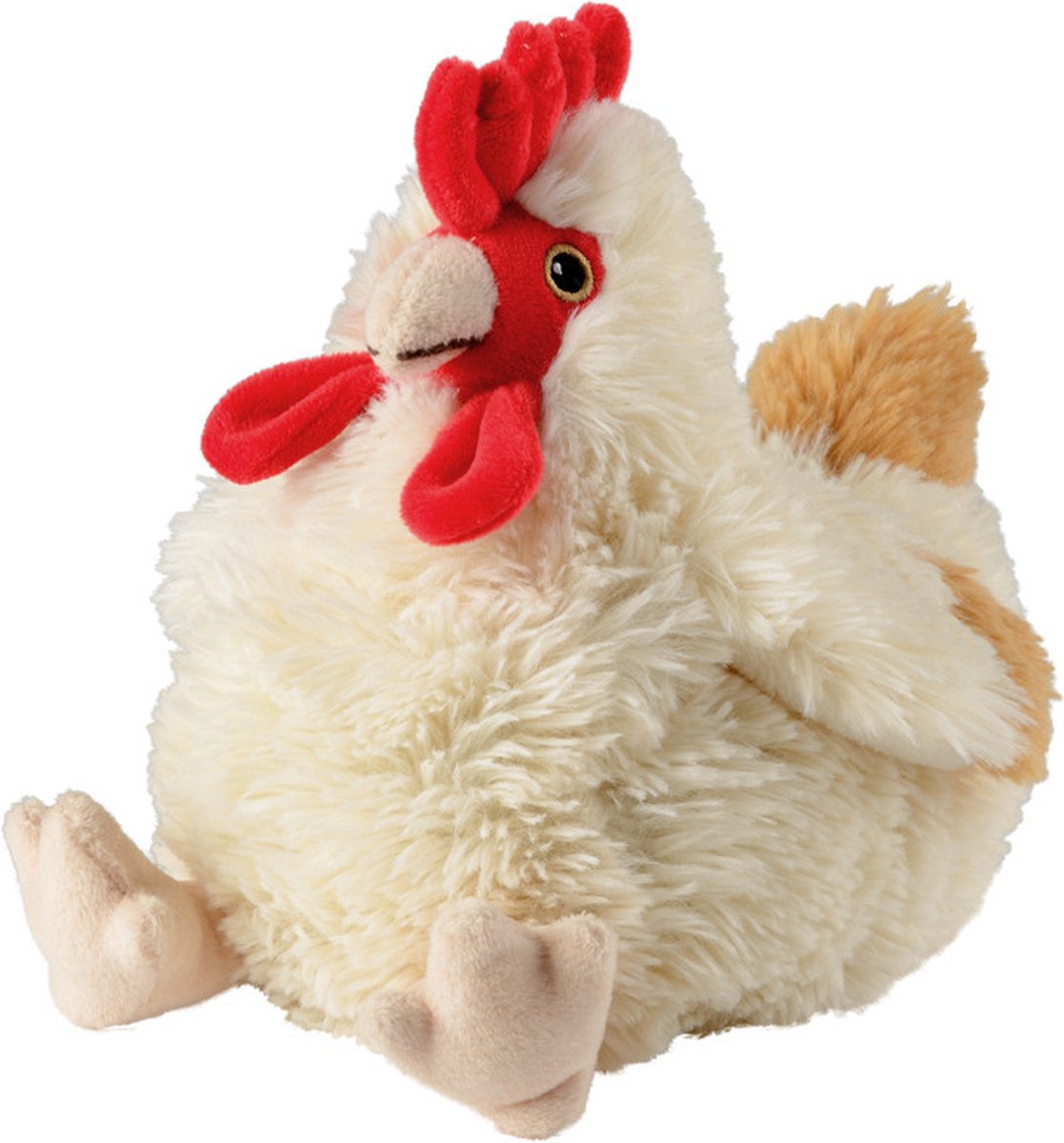 Warmies warmte magnetron knuffel kip - 25 cm - pittenzak - opwarm knuffel