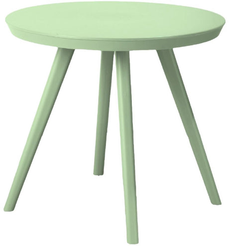 Van der meulen kindertafel kunststof pastel groen rond 50,5cm speelgoed.