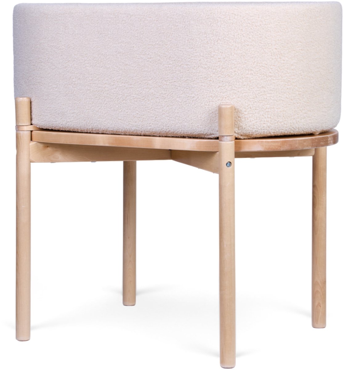 Childhome teddy wieg – 2-in-1 babywieg en kindertafel – ecru – inclusief matras – 79x45x82 cm