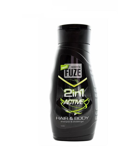 Body-x fuze 2in1 body hair wash 300ml active
