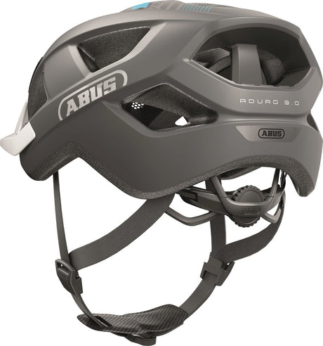 Abus fietshelm aduro 3.0 race grey s - 51-55 cm - grijs - geschikt voor gebruik op elektrische fietsen - stadsfietsen - 280 g