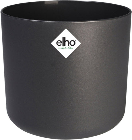Elho b.for soft rond 18 - bloempot voor binnen - 100% gerecycled plastic - ø 18.3 x h 16.7 cm - antraciet
