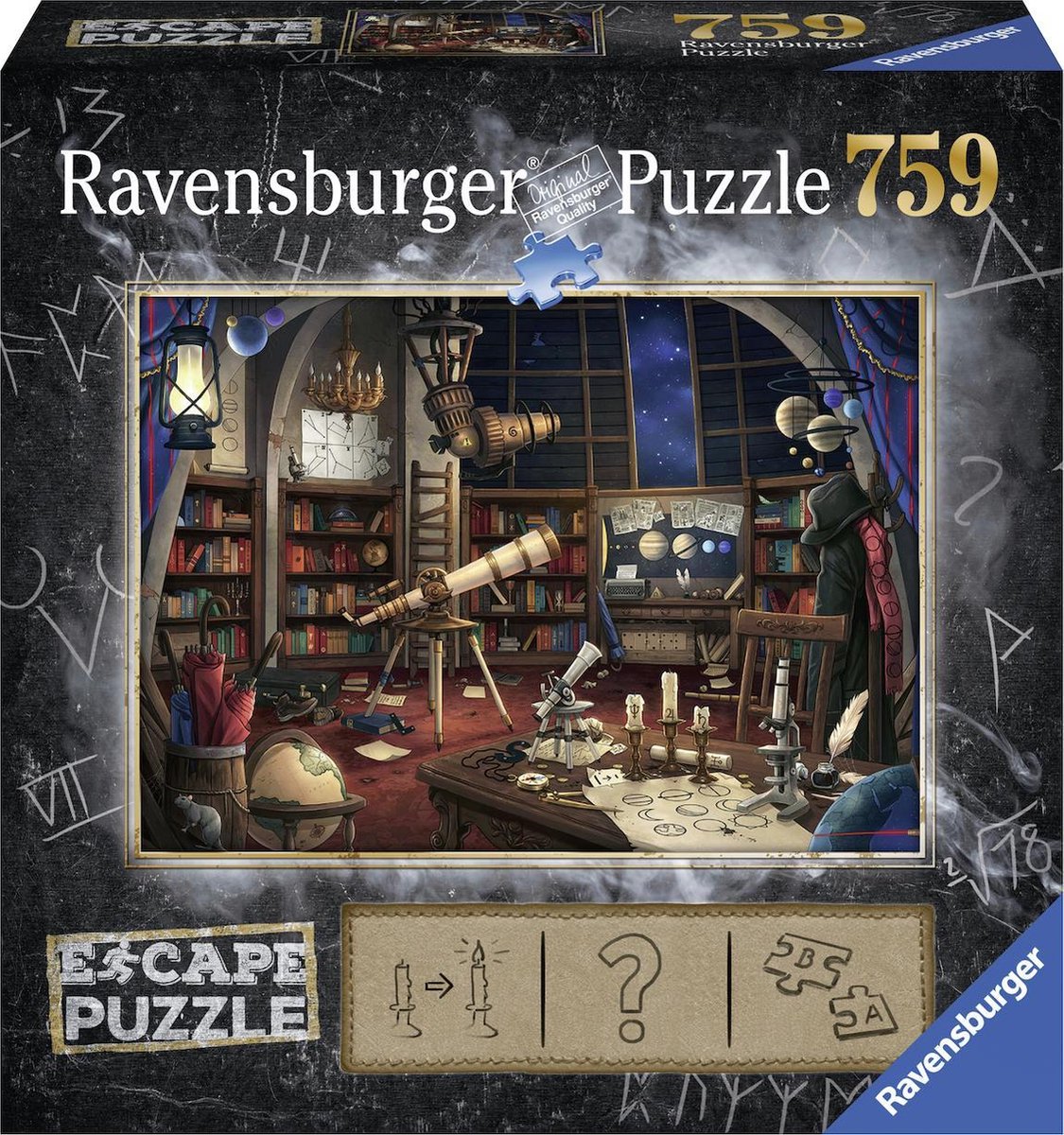 Ravensburger escape room puzzel - de sterrenwacht, 759st.