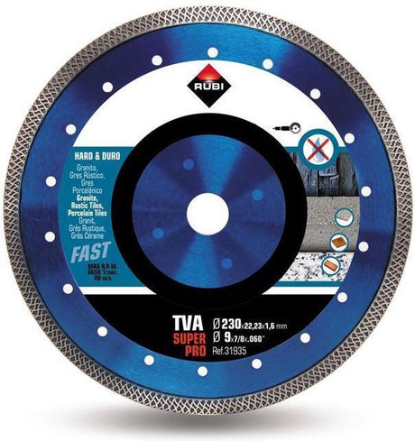 Rubi diamantschijf turbo viper (tva) | 230 x 1,6 x 22,2 mm - 31935
