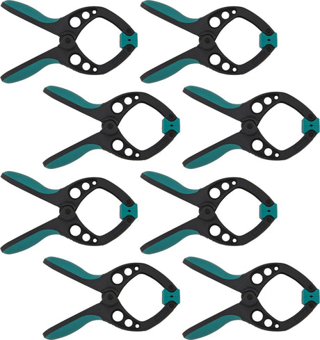 Wolfcraft - 8 veerklemmen pro - veerklem 40 mm - zeilklem - marktklem - extra sterk - zeilklemmen - 8651000