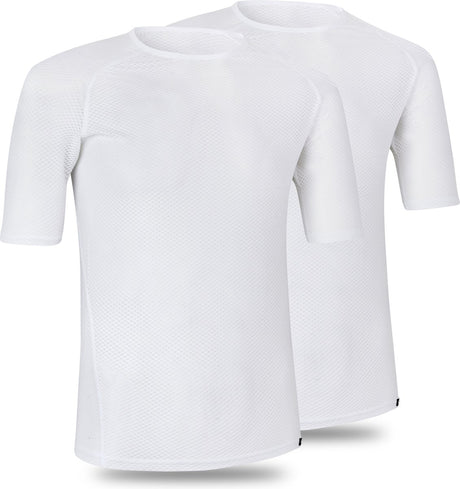 Gripgrab - ultralight mesh 2pack korte mouw base layer zomer fiets ondershirt polygiene zweethemd - wit - heren - maat xl