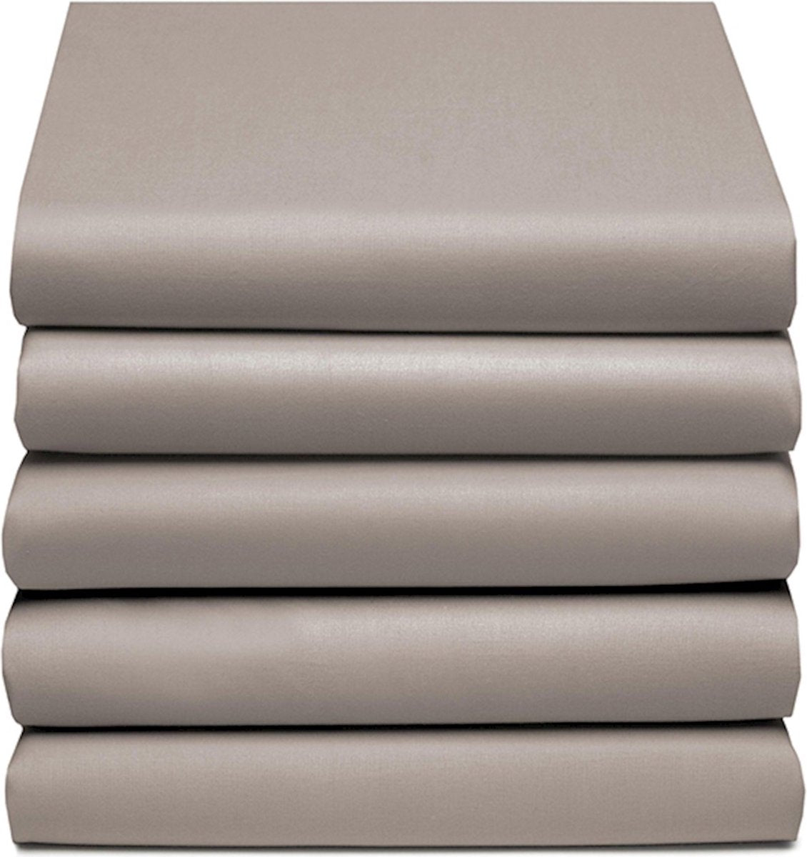 Cinderella weekend - topper hoeslaken (tot 15 cm) - katoen - 160x200 cm - taupe