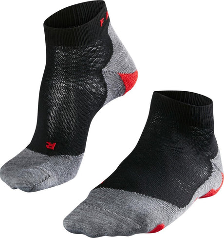 Falke ru5 short anti-blaar functioneel materiaal hardloopsokken dames zwart - maat 37-38