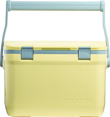 Stanley adventure outdoor cooler 15.1l - ijskoud voor 36 uur - dubbelwandig geïsoleerde coolbox - bpa vrij - deksel fungeert ook als stoel - camping koelbox - waterdicht - green