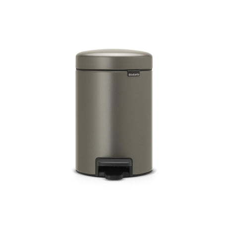 Brabantia pedaalemmer newicon 3 ltr platinum met kunststof binnenemmer