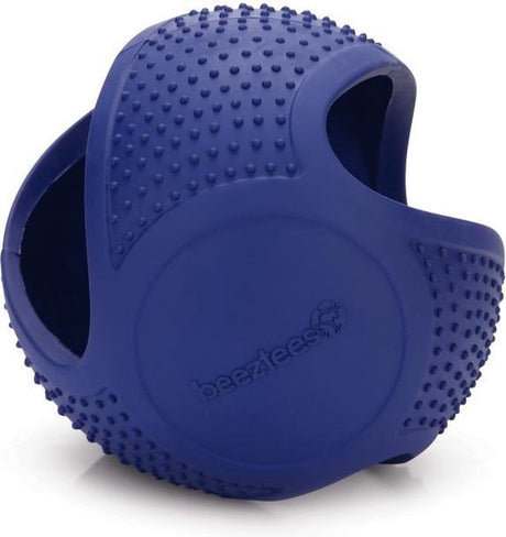 Beeztees frisbee bal - hondenspeelgoed - rubber - blauw - 16 cm