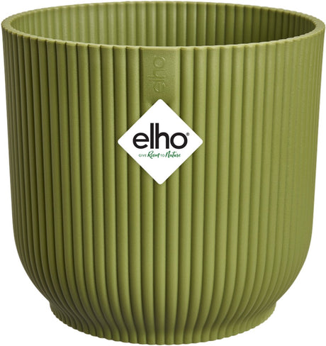 Elho vibes fold rond 25 - bloempot voor binnen - 100% gerecycled plastic - ø 25,0 x h 23.0 cm - varengroen