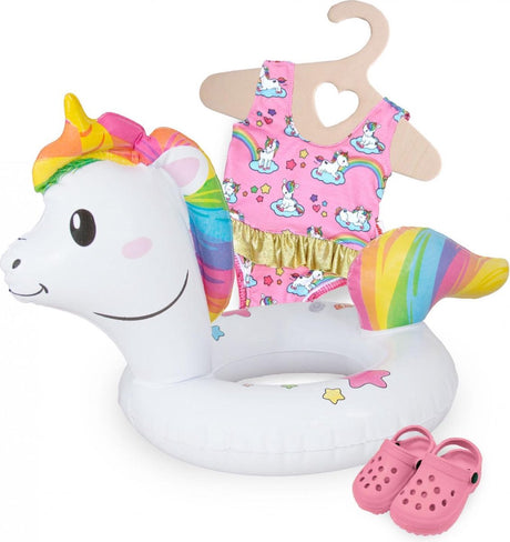 Heless poppenzwemset eenhoorn meisjes 28-35 cm 3-delig