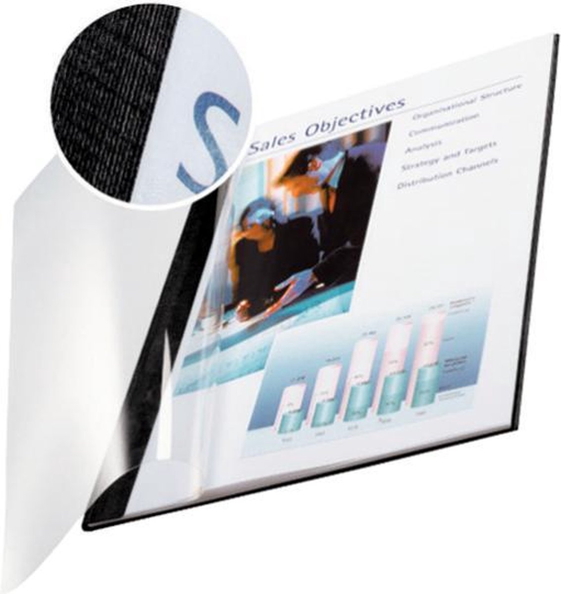 Leitz impressbind soepele omslagen - 10,5 mm - zwart - 10 stuks