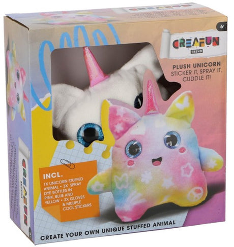 Kiddygo unicorn hobbyset spray dye knutselset voor kinderen.