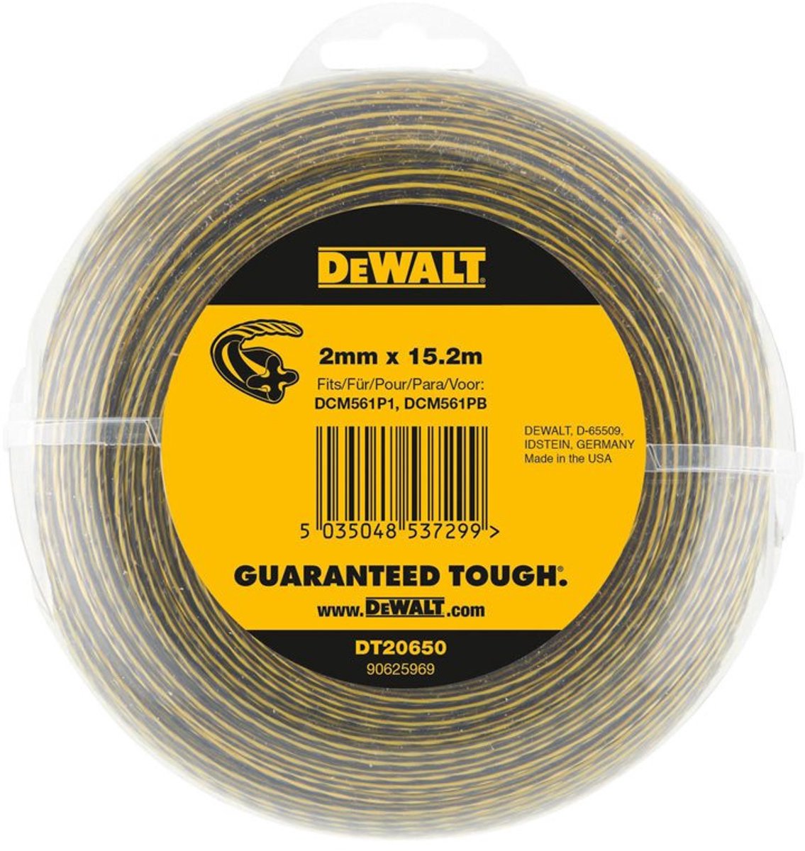 Dewalt dt20650 grastrimmerdraad 2mm x 15.2m