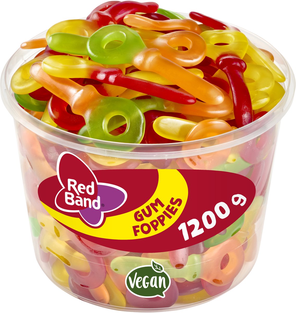 Red band gum foppies - snoep sleutels - pret fun - silo 100 st