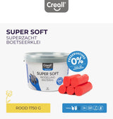 Creall supersoft klei rood, 1750gr.
