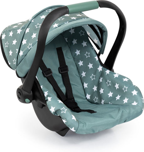 Bayer design - autostoeltje voor poppen, nordic green, sterren