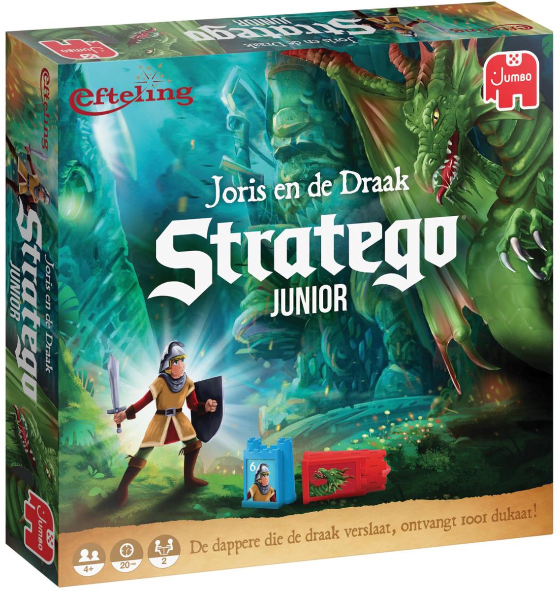 Stratego jumbo - junior - efteling - joris en de draak - bordspel vanaf 4 jaar