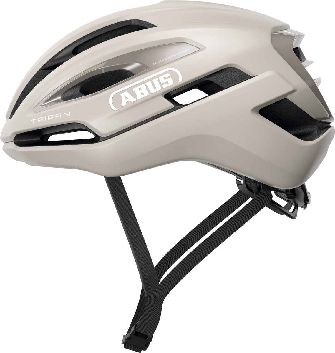 Abus fietshelm taipan sand beige l - 57-61 cm - beige - geschikt voor gebruik op gravel bikes - 295 g