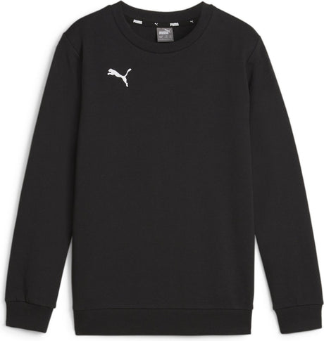 Puma teamgoal casuals crew neck sweat jr jongens sporttrui - black- white