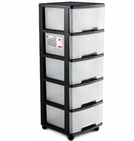 Curver ladesysteem - 5x20 liter - met wielen