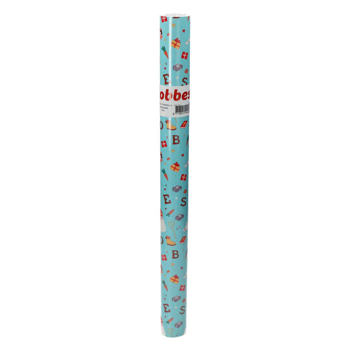 Lobbes sinterklaas inpakpapier, 5mtr.