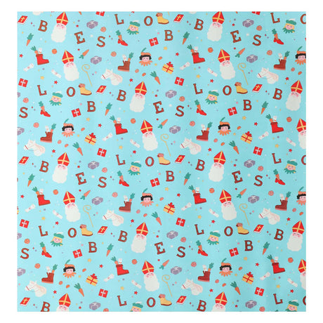 Lobbes sinterklaas inpakpapier, 5mtr.