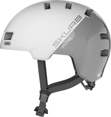 Abus helm skurb ace m silver white